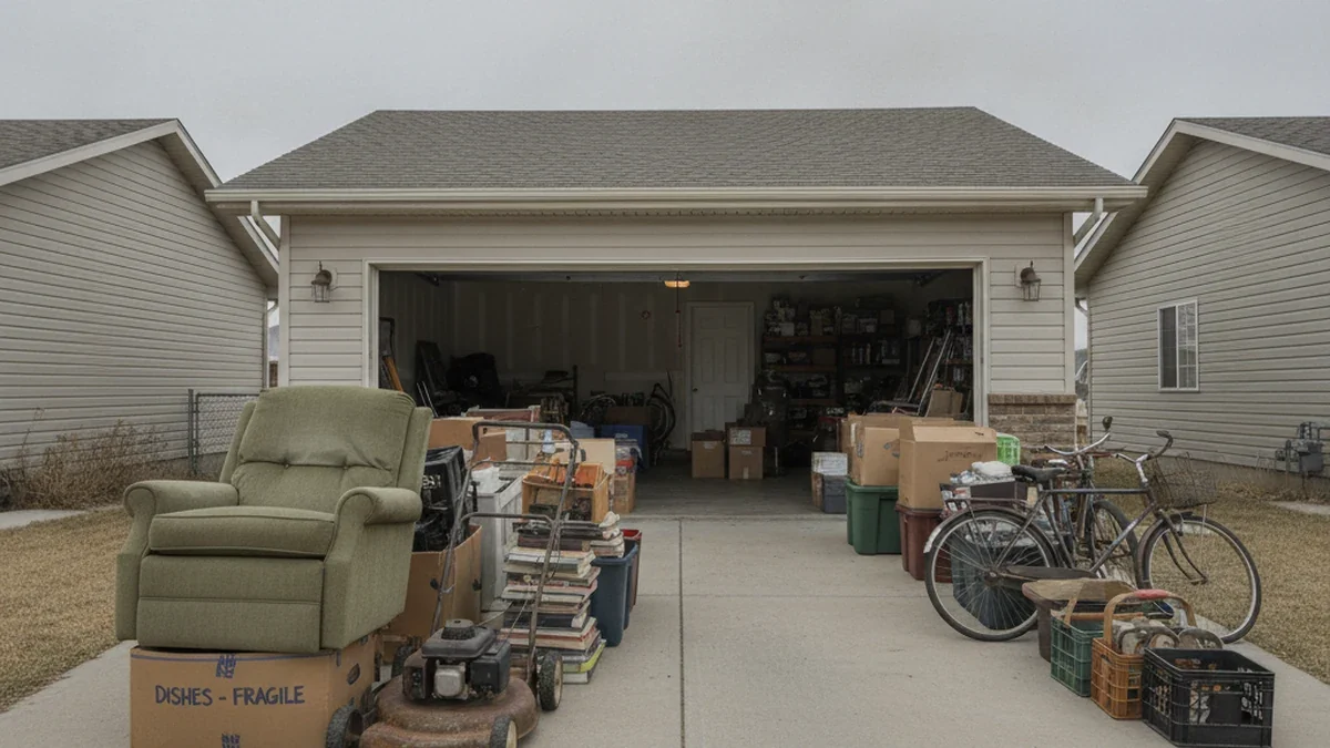 Estate property cleanout items staged Cheyenne Wyoming Laramie County full cleanout accumulated items Ryan haul-off