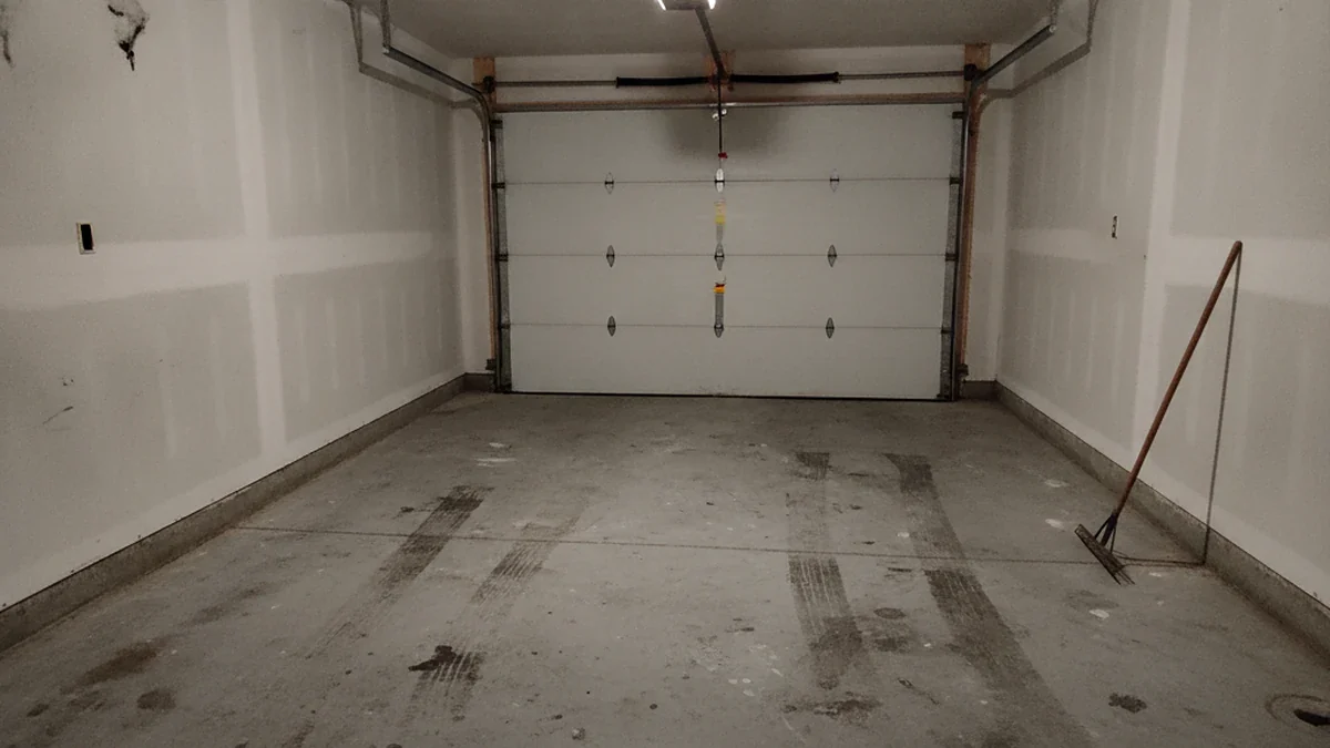 Empty clean garage after junk removal cleanout Cheyenne Wyoming Laramie County spring transformation Ryan residential