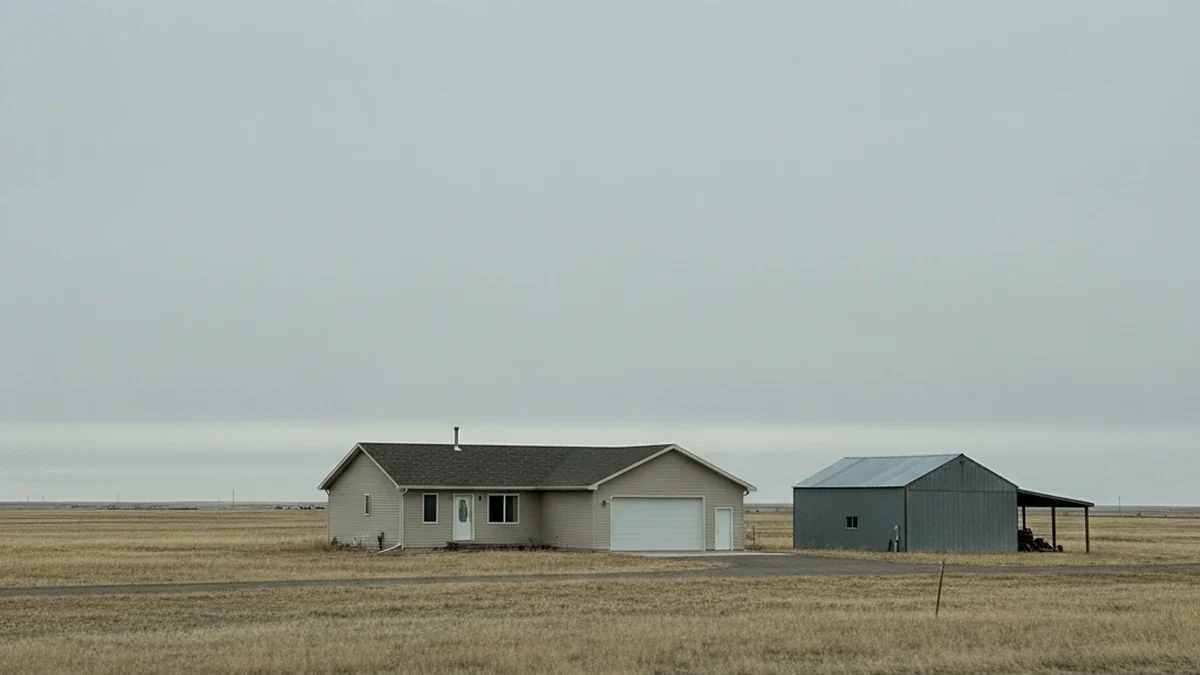 Pine Bluffs Wyoming rural residential property Laramie County I-80 corridor high plains border area junk removal